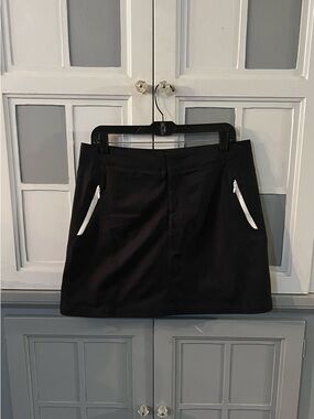 Nike Black Golf Skirt with White Zippers